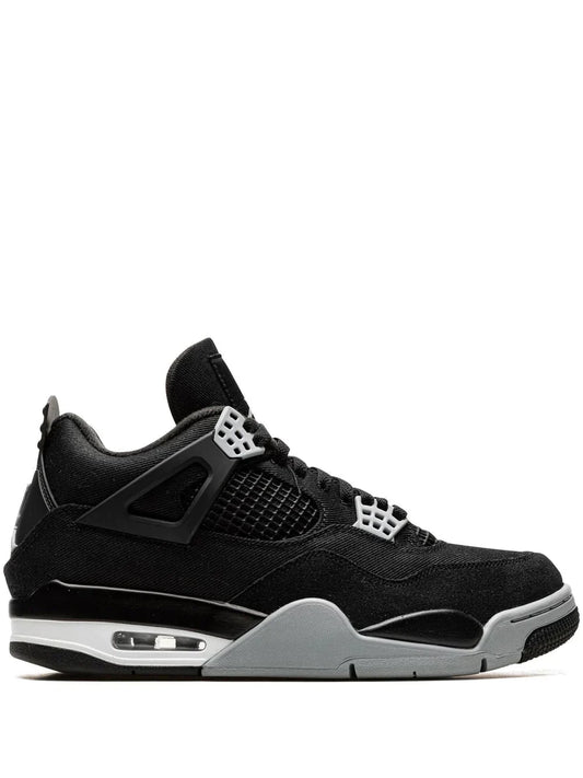 Jordan Retro 4 BLACK CANVAS