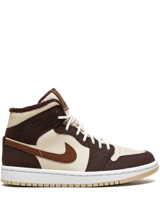 Jordan 1 Mid Brown Basalt Oatmeal Mocha