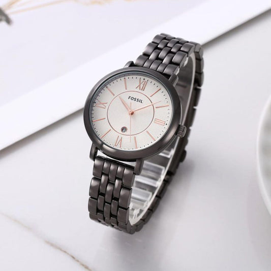 Fossil Black White Dial Ladies Watch