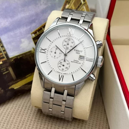 Tissot Silver Metal White Dial Watch B