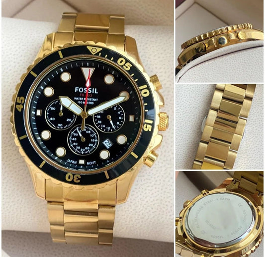 Fossil Fb 03 Gold Metal Watch